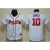 Cheap Chipper Jones Braves Youth Jersey From China #10 White