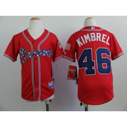 Cheap Craig Kimbrel Braves Youth Jersey From China #46 Red 2014