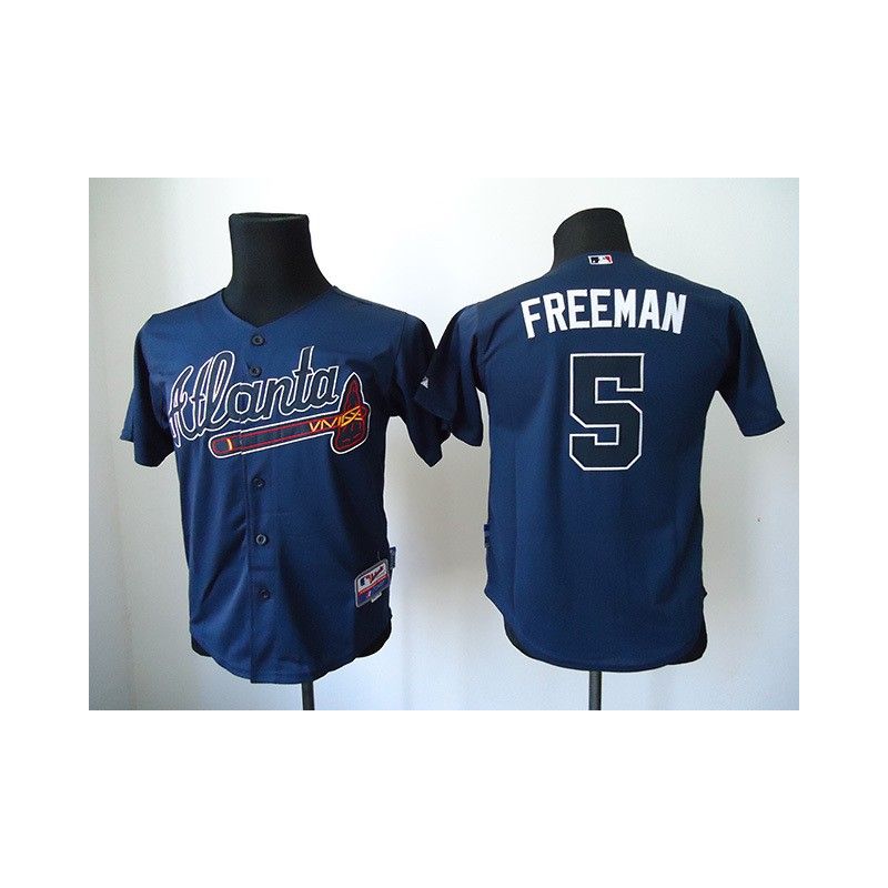 Cheap Freddie Freeman Braves Youth Jersey From China #5 Blue