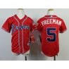 Cheap Freddie Freeman Braves Youth Jersey From China #5 Red 2014