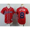 Cheap Justin Upton Braves Youth Jersey From China #8 Red 2014