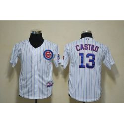 Cheap Starlin Castro Cubs Youth Jersey From China #13 White