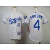 Cheap Alex Gordon Royals Youth Jersey From China #4 White