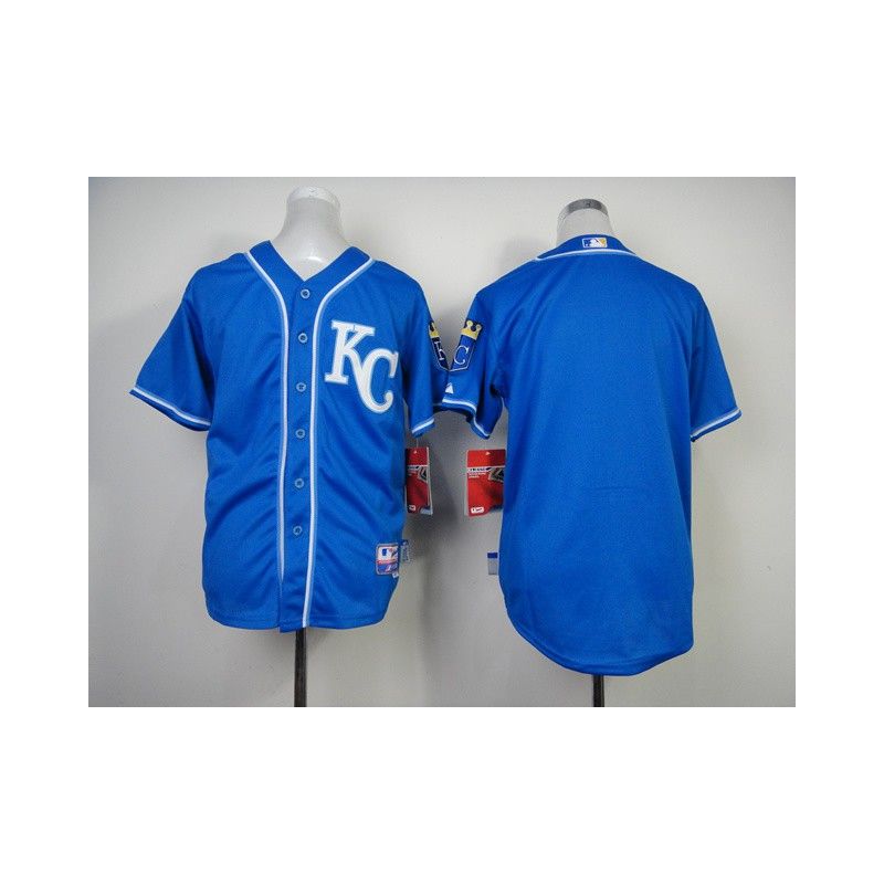 Cheap Royals Youth Jersey From China Blue 2014 new Blank