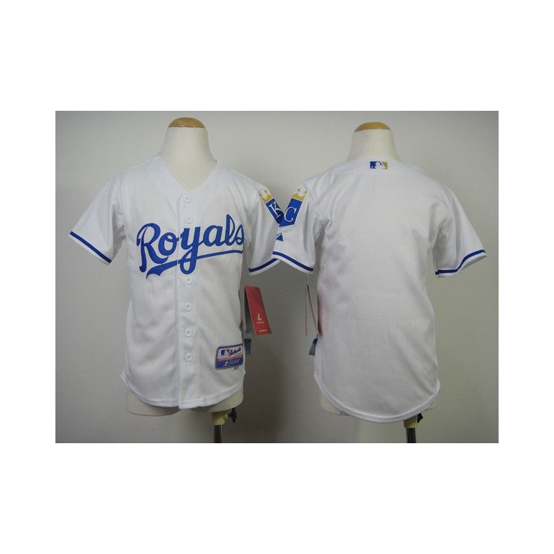 Cheap Royals Youth Jersey From China White Blank