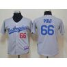Cheap Yasiel Puig Dodgers Youth Jersey From China #66 Grey