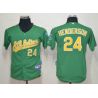 Cheap Rickey Henderson Athletics Youth Jersey From China #24 Green