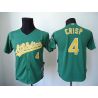 Cheap Coco Crisp Athletics Youth Jersey From China #4 Green