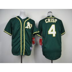 Cheap Coco Crisp Athletics Youth Jersey From China #4 Green 2014 new