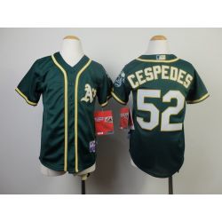 Cheap Yoenis Cespedes Athletics Youth Jersey From China #52 Green 2014 new