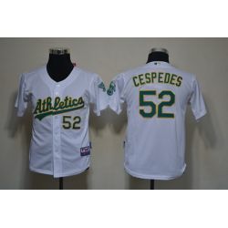 Cheap Yoenis Cespedes Athletics Youth Jersey From China #52 White