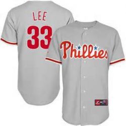 Cheap Cliff Lee Phillies Youth Jersey From China #33 Grey