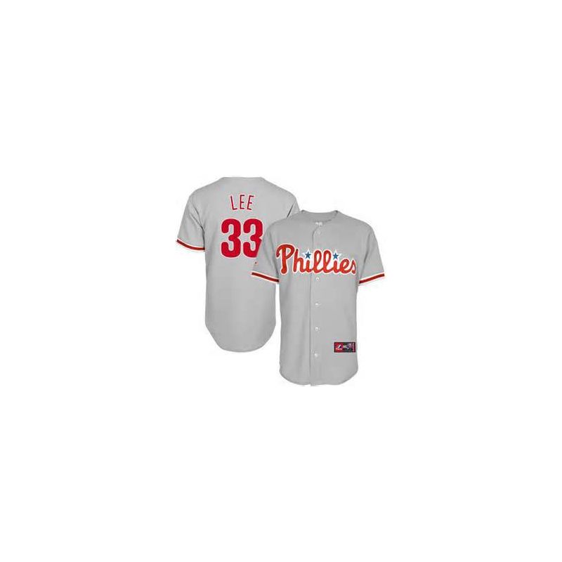 Cheap Cliff Lee Phillies Youth Jersey From China #33 Grey