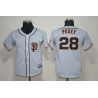 Cheap Buster Posey Giants Youth Jersey From China #28 Grey