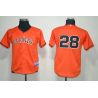 Cheap Buster Posey Giants Youth Jersey From China #28 Orange