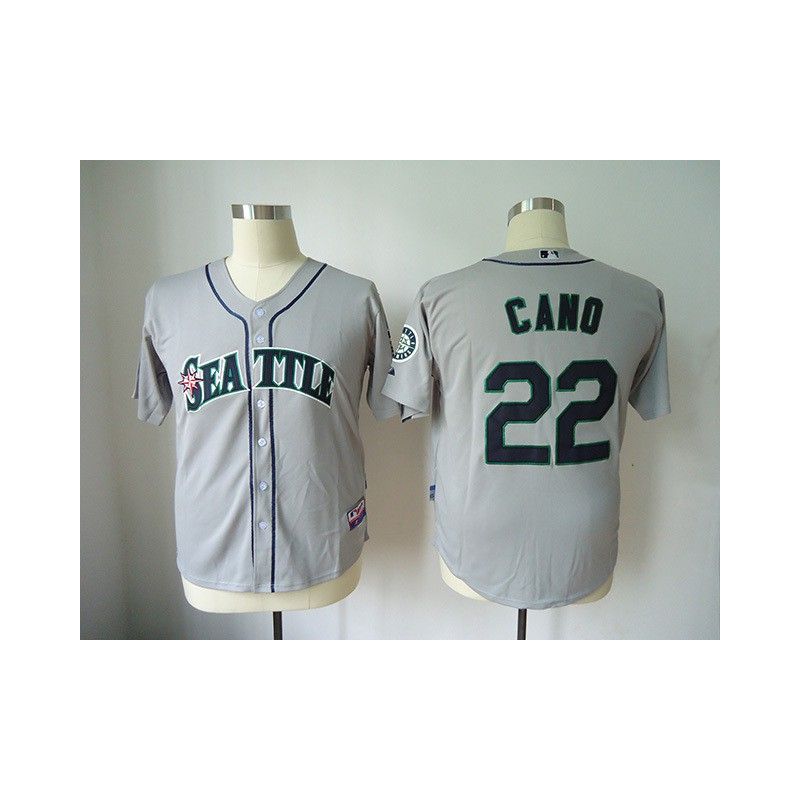 Cheap Robinson Cano Mariners Jersey From China #22 Grey