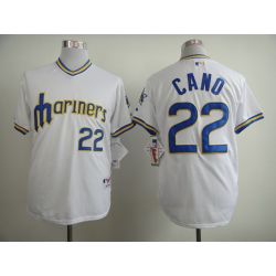 Cheap Robinson Cano Mariners Jersey From China #22 White 1979 Turn Back the Clock