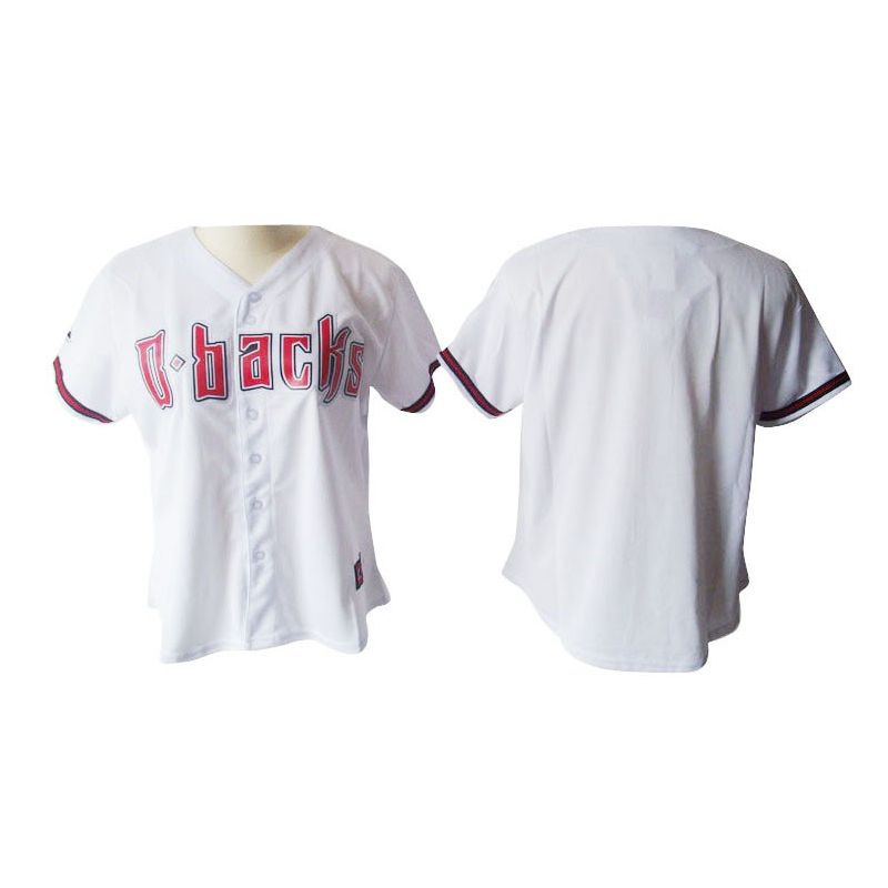 Cheap Diamondbacks Woman Jersey From China White Blank