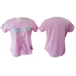 Cheap Braves Woman Jersey From China Pink Blank