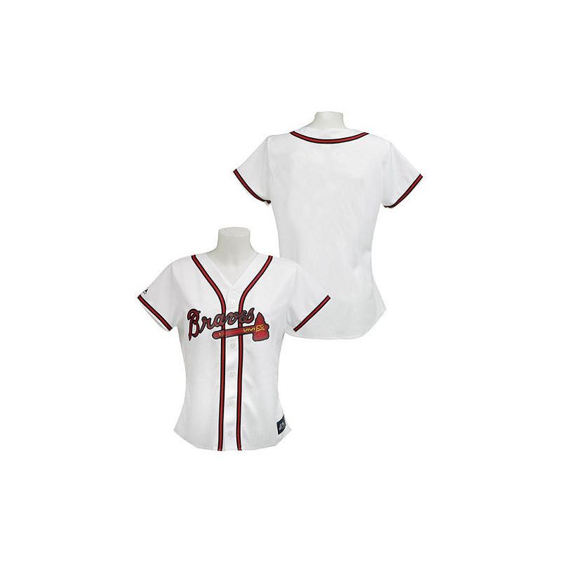 Cheap Braves Woman Jersey From China White Blank