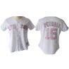 Cheap Dustin Pedroia Red Sox Woman Jersey From China #15 White Pink number