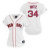 Cheap David Ortiz Red Sox Woman Jersey From China #34 White Red number
