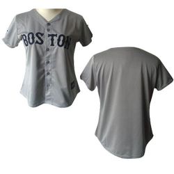 Cheap Red Sox Woman Jersey From China Grey Blank