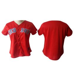 Cheap Red Sox Woman Jersey From China Red Blank