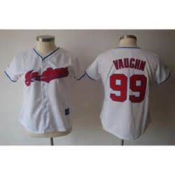 Cheap Ricky Vaughn Indians Woman Jersey From China #99 White