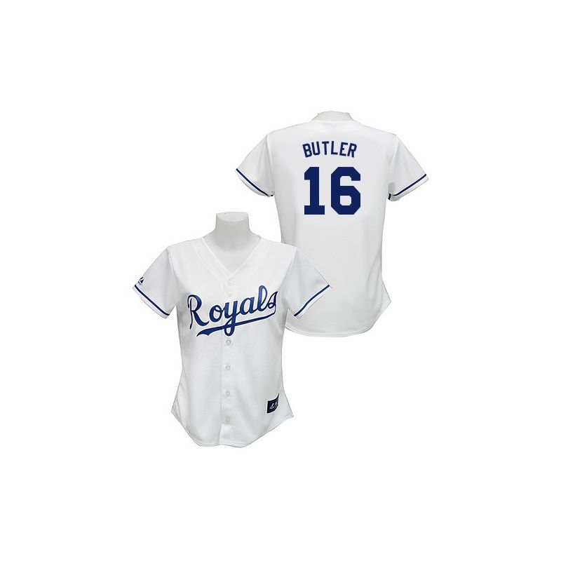 Cheap Billy Butler Royals Woman Jersey From China #16 White