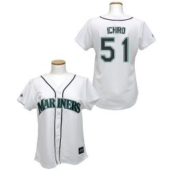 Cheap Ichiro Suzuki Mariners Woman Jersey From China #51 White