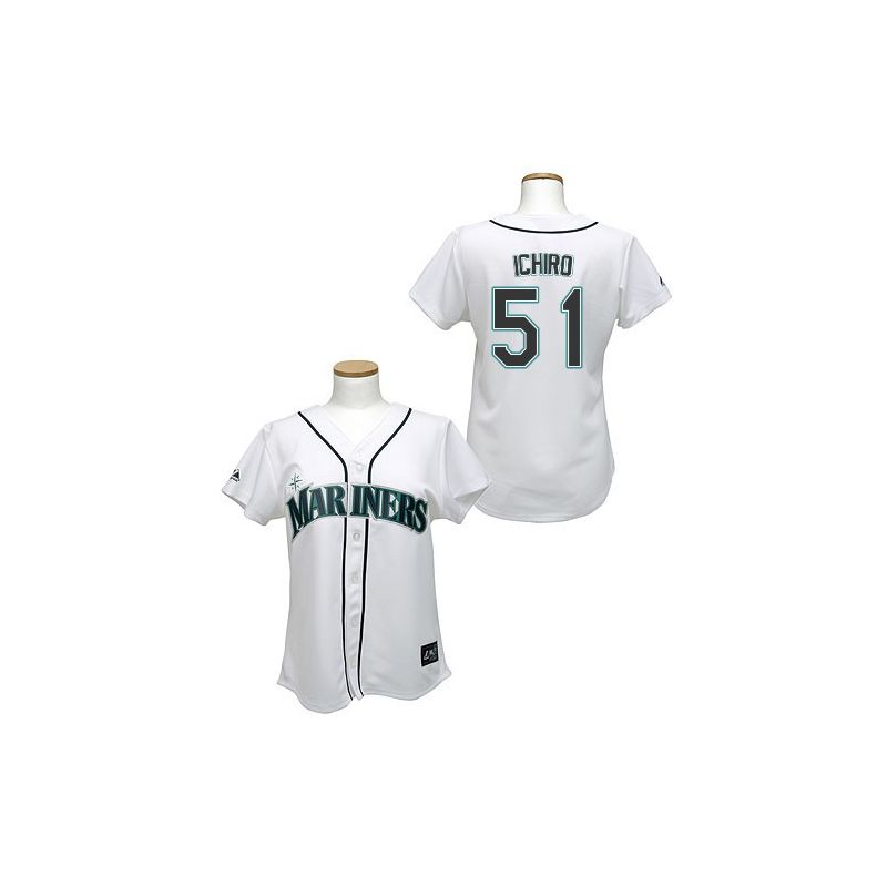 Cheap Ichiro Suzuki Mariners Woman Jersey From China #51 White