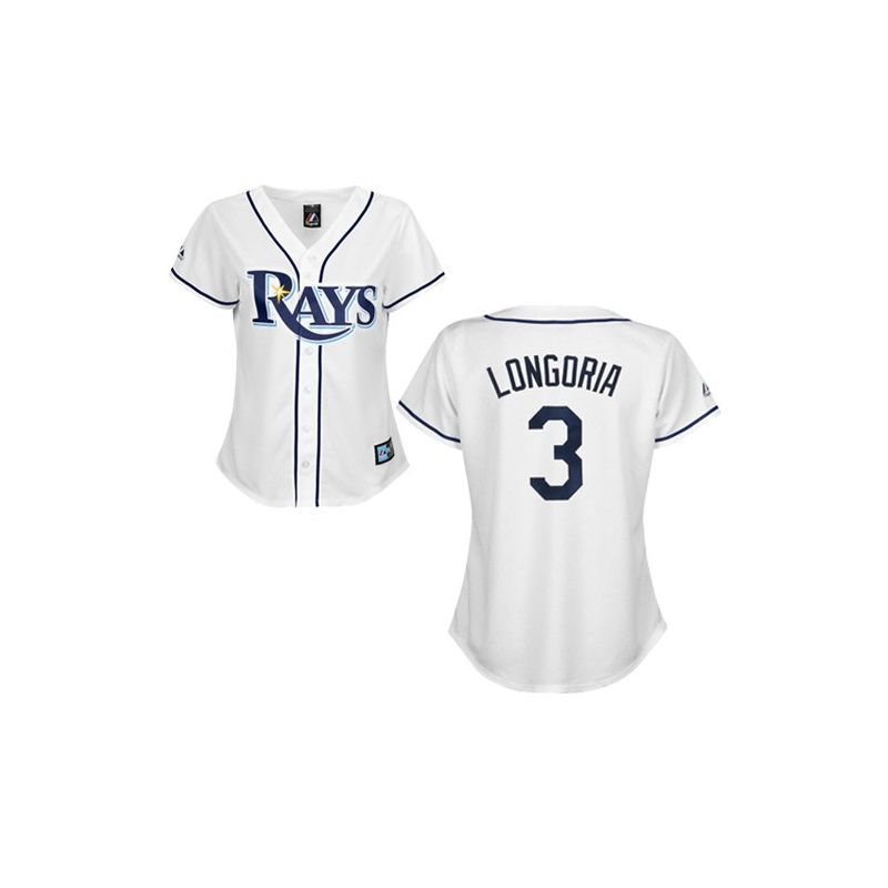 Cheap Evan Longoria Rays Woman Jersey From China #3 White