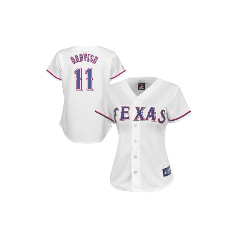 Cheap Yu Darvish Rangers Woman Jersey From China #11 White Cheap Yu Darvish Rangers Woman Jersey From China #11 White