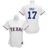 Cheap Nelson Cruz Rangers Woman Jersey From China #17 White