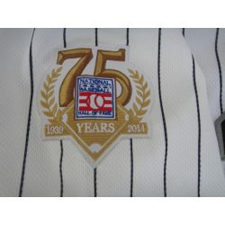 Cheap Frank Thomas White Sox Jersey From China #35 White Black Stripe 75th