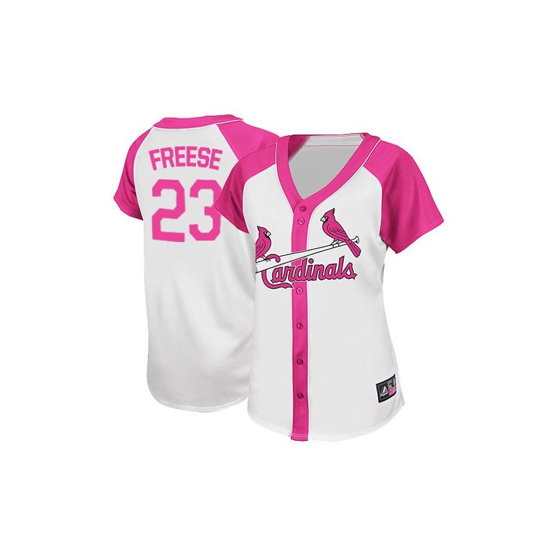 Cheap David Freese Cardinals Woman Jersey From China #23 Pink Splash Fashion Cheap David Freese Cardinals Woman Jersey From China #23 Pink Splash Fashion