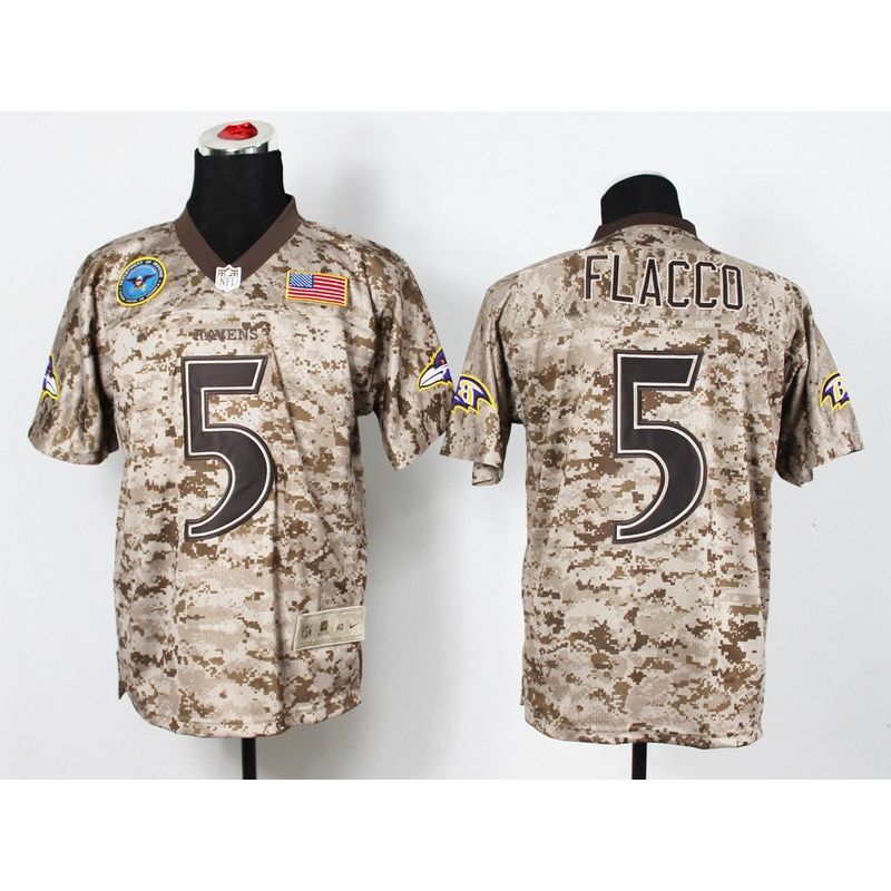 Cheap Joe Flacco Ravens Jersey From China #5 DOD Camo