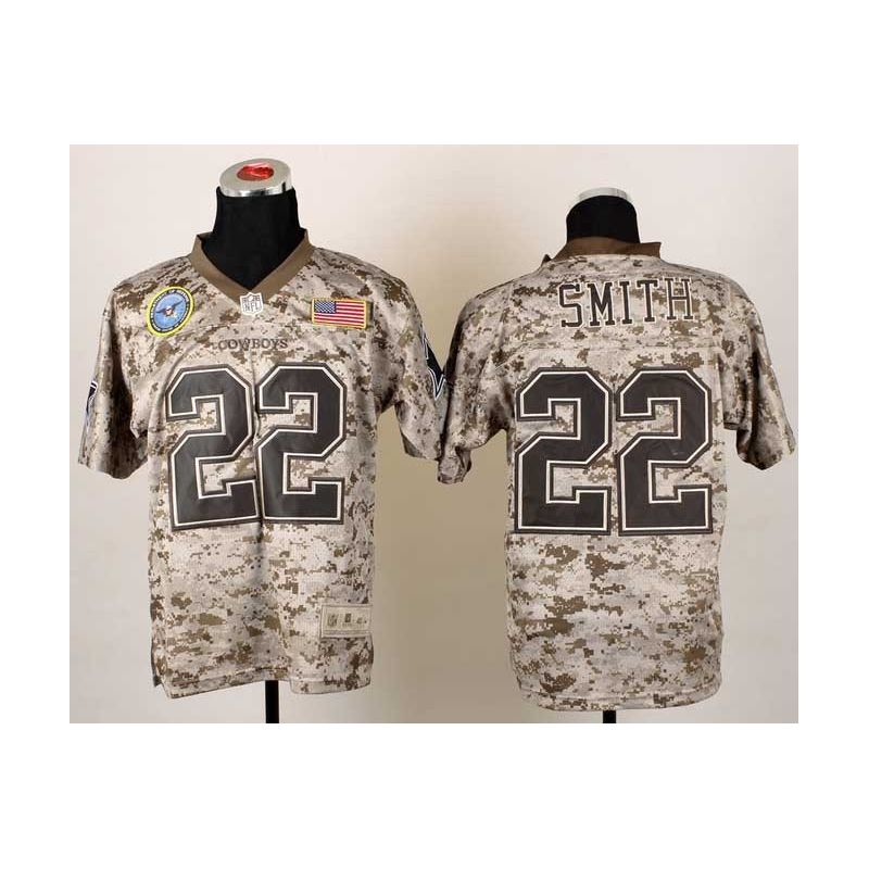 Cheap Emmitt Smith Cowboys Jersey From China #22 DOD Camo
