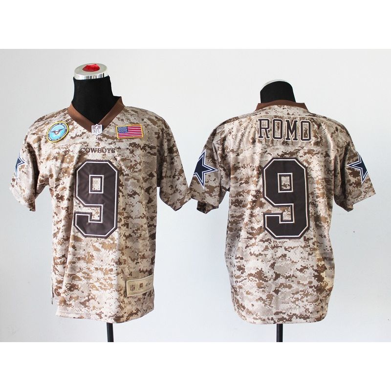 Cheap Tony Romo Cowboys Jersey From China #9 DOD Camo