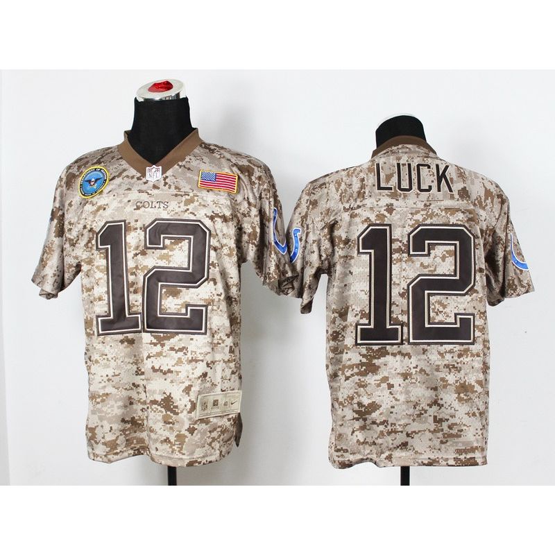 Cheap Andrew Luck Colts Jersey From China #12 DOD Camo Cheap Andrew Luck Colts Jersey From China #12 DOD Camo