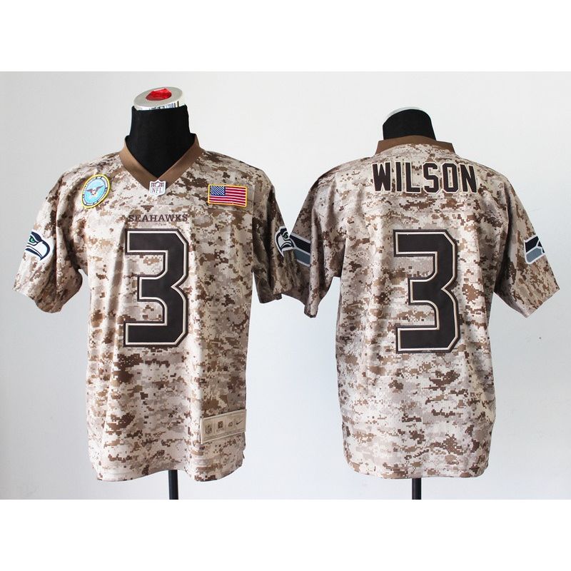 Cheap Russell Wilson Seahawks Jersey From China #3 DOD Camo