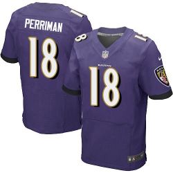 Cheap Breshad Perriman Ravens Jersey From China #18 Purple Elite