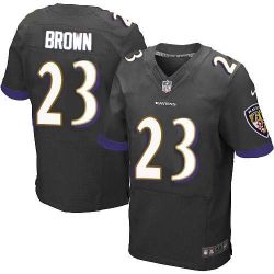 Cheap Chykie Brown Ravens Jersey From China #23 Black Elite