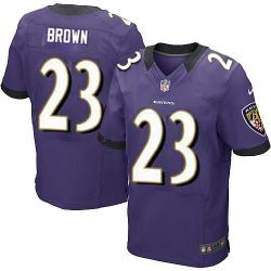 Cheap Chykie Brown Ravens Jersey From China #23 Purple Elite