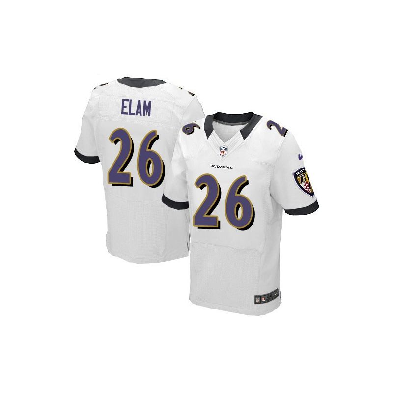 Cheap Matt Elam Ravens Jersey From China #26 White Elite
