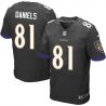 Cheap Owen Daniels Ravens Jersey From China #81 Black Elite