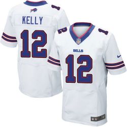 Cheap Jim Kelly Bills Jersey From China #12 White Elite