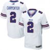 Cheap Dan Carpenter Bills Jersey From China #2 White Elite
