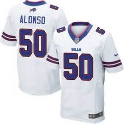 Cheap Kiko Alonso Bills Jersey From China #50 White Elite